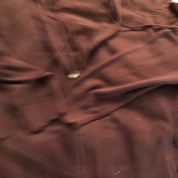 The Limited size XL dark brown zip hooded sweater with pockets - Picture 10 of 10